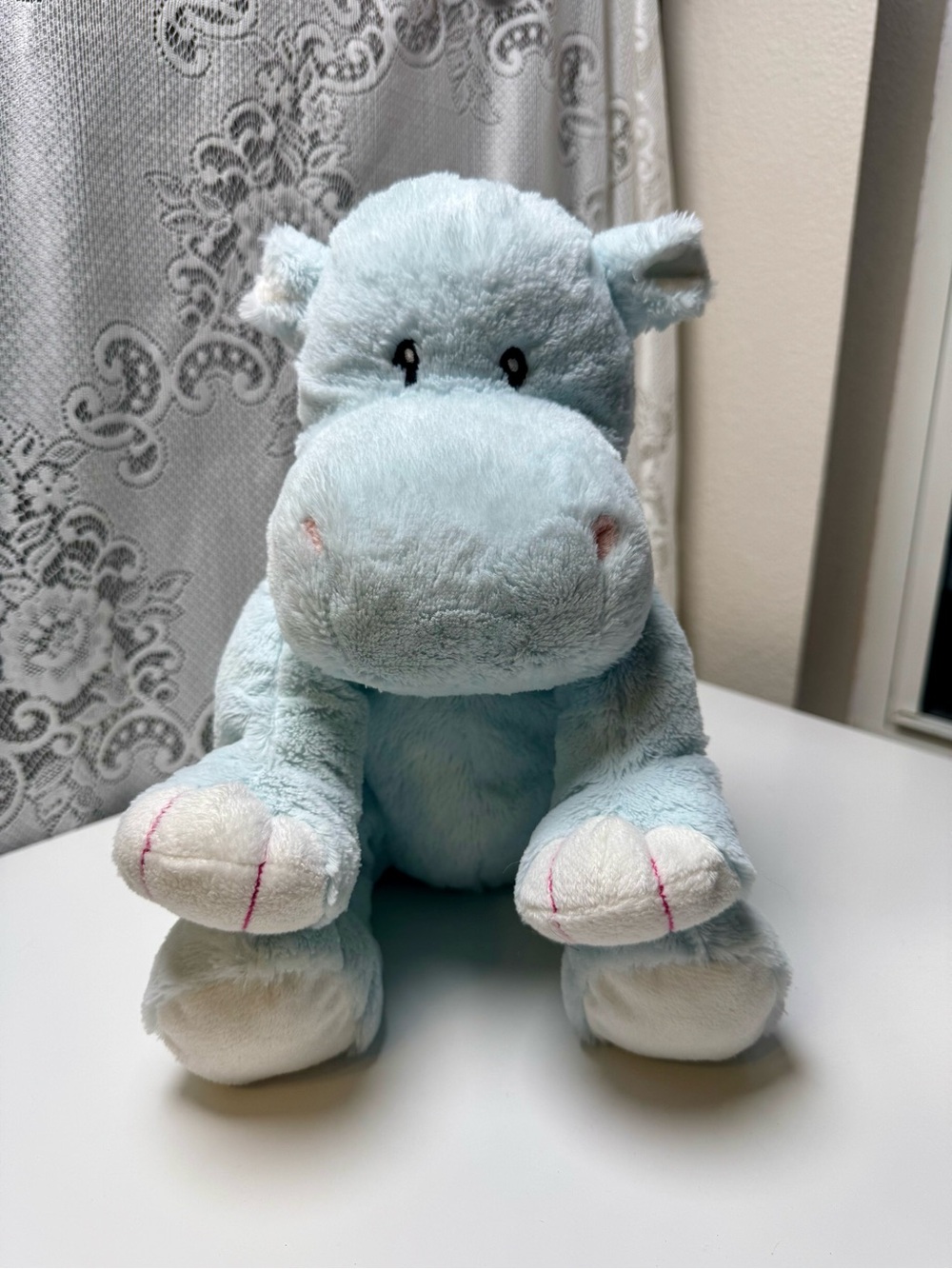Toys R Us Exclusive Pale Blue Hippopotamus Plush Toy